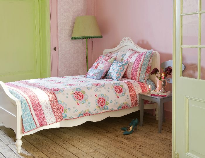 ROOM SEVEN bed & bath Bettwäsche Funny Flower pink 135 x 200 cm + 80 x